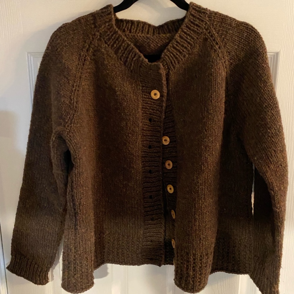 Nomads Knitwear brown wool sweater